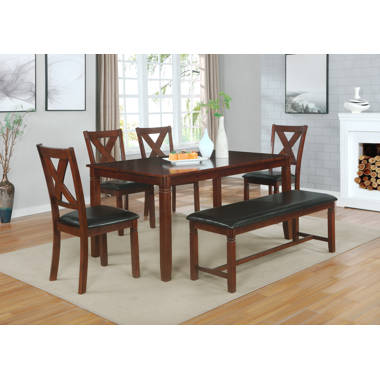 August Grove Anunciacin 6 Person Dining Set Wayfair